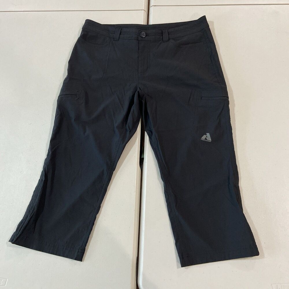 Eddie Bauer Guide Pro High Rise Capri Pants Womens Size 10 Black Outdoor Hike